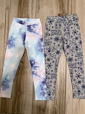 Disney Frozen - Themed girl  Leggings Duo Size XS 5 years